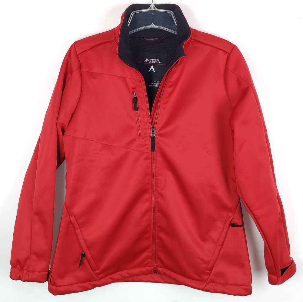 Like New Antigua Jacket Coat Windbreaker Womens L Winter Outdoor Fall Casual